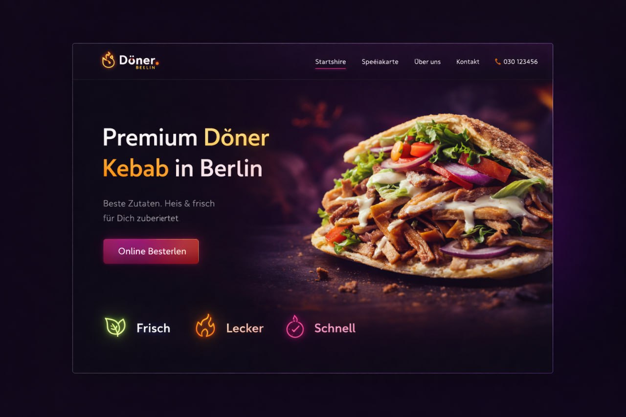 Gastro & Döner Webdesign